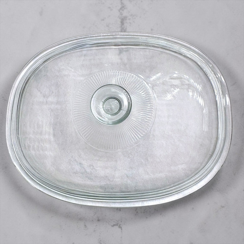 11 Pyrex‎ F-14.CA Clear Glass Oval Casserole Lid Replacement Sunburst Knob